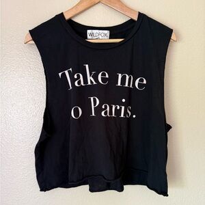 Wildfox Black Sleeveless Top